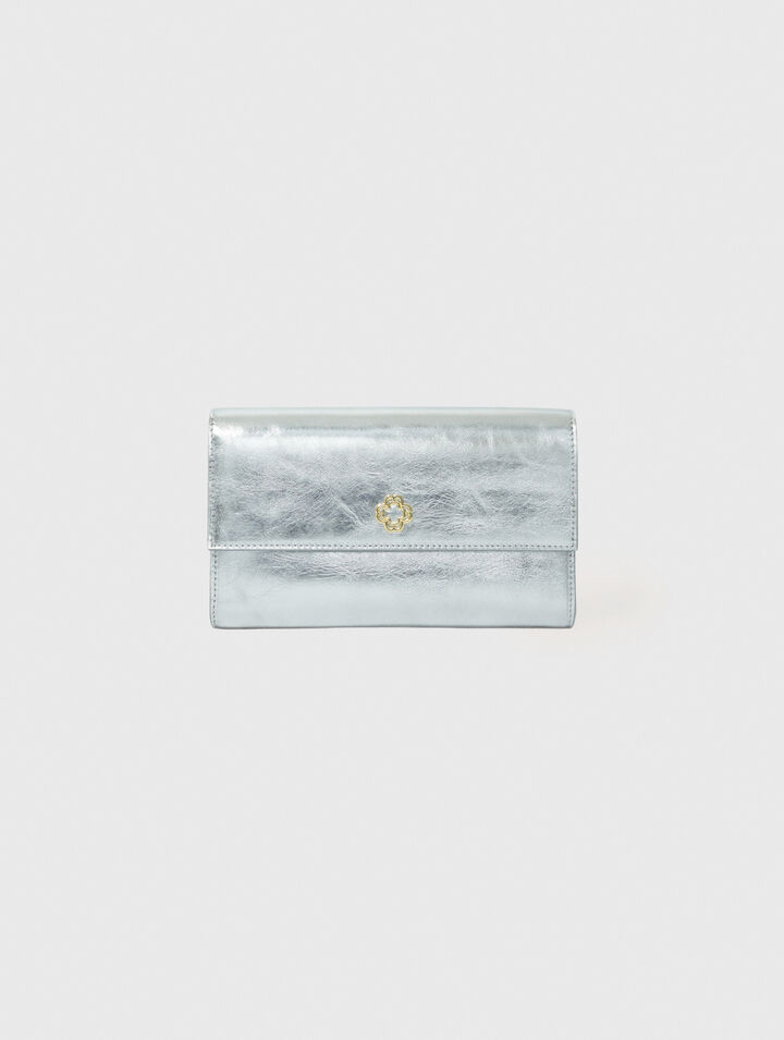 Borsa a portafoglio metallizzato
