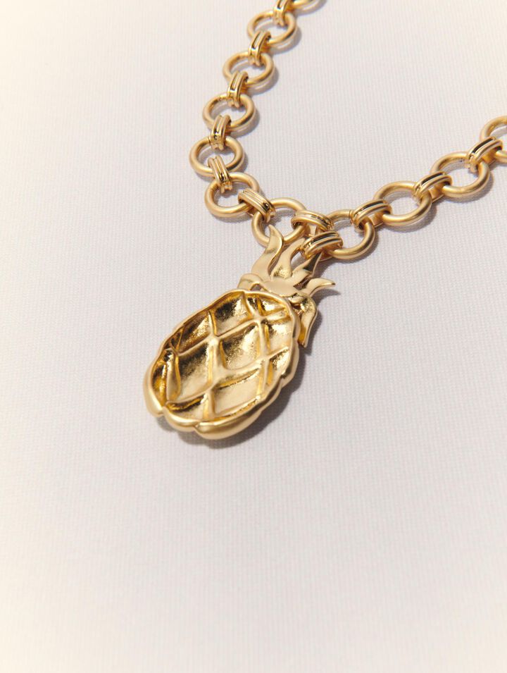 Collana lunga ananas